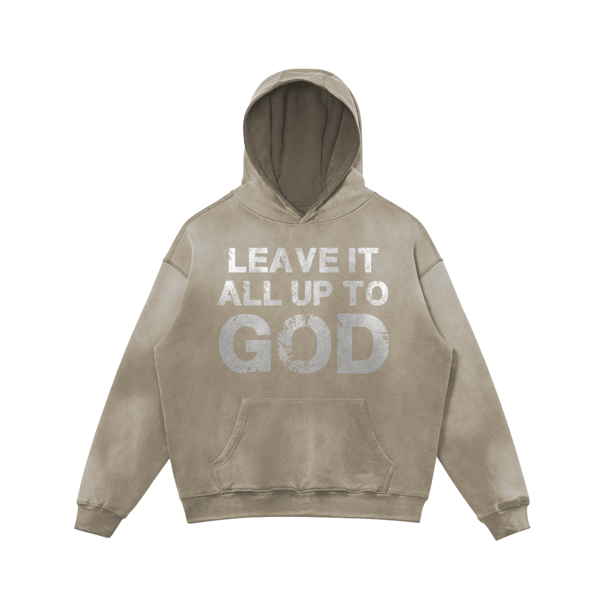 'LEAVE IT ALL UP TO GOD' Heavyweight Hoodie